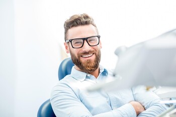 dental, smile, patient, dentist, male, happy, chair, man, office, health, care, clinic, medical, portrait, visit, hygiene, white, people, dentistry, doctor, healthy, sitting, caucasian, handsome, healthcare, perfect, face, smiling, medicine, guy, positive, toothcare, shirt, elegant, beard, eyeglasses, businessman